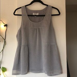 Converse grey flowy tank top